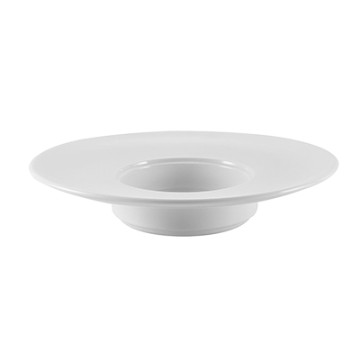 CAC China RCN-310 7 Oz. Super White Porcelain Round RCN Specialty Pasta Bowl (1 Dozen)