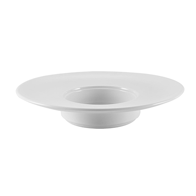 CAC China RCN-310 7 Oz. Super White Porcelain Round RCN Specialty Pasta Bowl (1 Dozen)