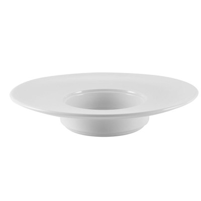 CAC China RCN-310 7 Oz. Super White Porcelain Round RCN Specialty Pasta Bowl (1 Dozen)