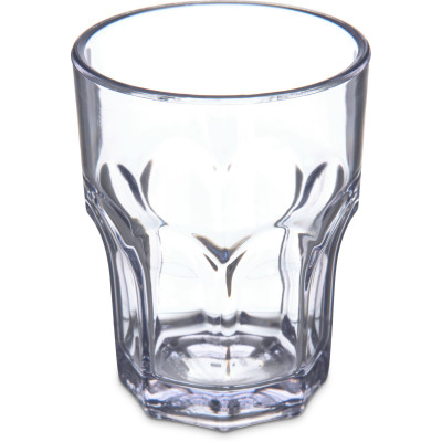 Dinex DX580607 6 Oz. Clear SAN Plastic Faceted Shape Louis Tumbler (72 Each Per Case)