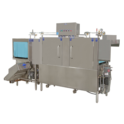 Stero ER94SC High Temp Dishwasher With 36&quot; Corner Load Power Scrapper With Conveyor Type 208 Volts