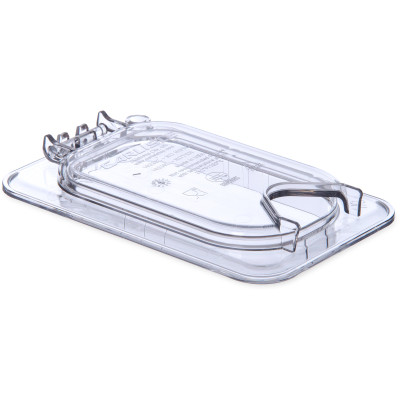 Carlisle 10339Z07 Hinged Polycarbonate Clear StorPlus EZ Access Universal Lid