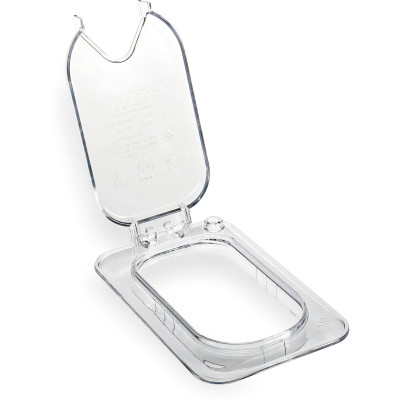 Carlisle 10339Z07 Hinged Polycarbonate Clear StorPlus EZ Access Universal Lid