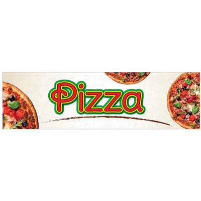 Winco EDM-2PZS 5-3/4"H Plastic Pizza Sign