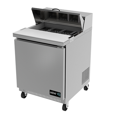 Asber APTS-27-8 27" W One Door Sandwich or Salad Top Prep Table
