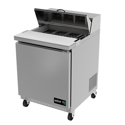 Asber APTS-27-8 27" W One Door Sandwich or Salad Top Prep Table