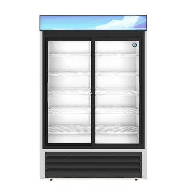 Hoshizaki RM-45-SD-HC 51" W Two-Section Glass Door Refrigerated Merchandiser