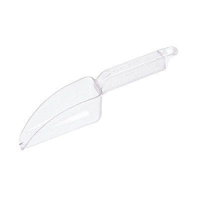 CAC China SCPP-6 6 Oz. Clear Polycarbonate Flat Bottom Utility Scoop