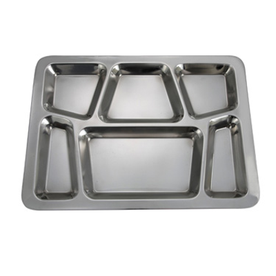 Winco SMT-2 15.5"W Rectangle Stainless Steel Mess Tray