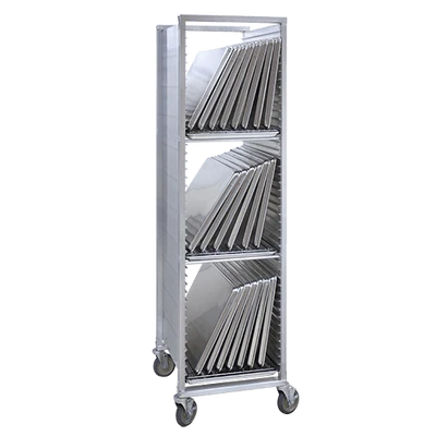 Cres Cor 252DR36 21.31" W Aluminum 3 Sections Mobile Sheet Pan Drying Rack