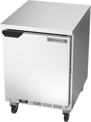 Beverage Air WTF24AHC-FLT 24&quot;W One Door Stainless Steel Worktop Freezer