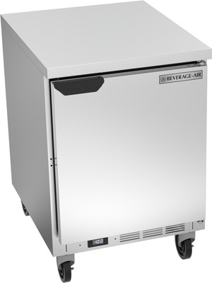 Beverage Air WTF24AHC-FLT 24"W One Door Stainless Steel Worktop Freezer