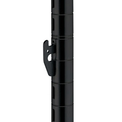 Metro 54Upqbl Qwikslot Post 54-1/2"H Mobile Clip Snaps Into Slot Black Epoxy Finish