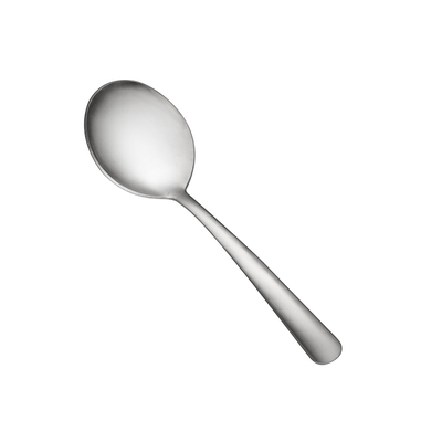CAC China 1002-04 6" L Stainless Steel Medium Weight Windsor Bouillon Spoon (50 Dozen Per Case)