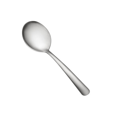 CAC China 1002-04 6" L Stainless Steel Medium Weight Windsor Bouillon Spoon (50 Dozen Per Case)