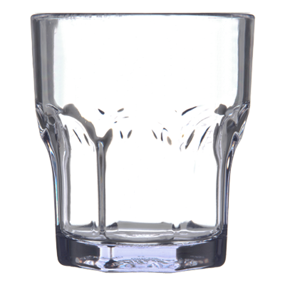 Dinex DX580807 8 Oz. Clear SAN Plastic Faceted Shape Louis Tumbler (72 Each Per Case)