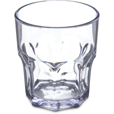 Dinex DX580807 8 Oz. Clear SAN Plastic Faceted Shape Louis Tumbler (72 Each Per Case)
