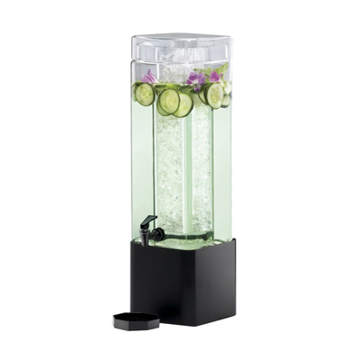 Cal-Mil 1112-3A-13 3 Gallon Black Mission Beverage Dispenser Metal Square