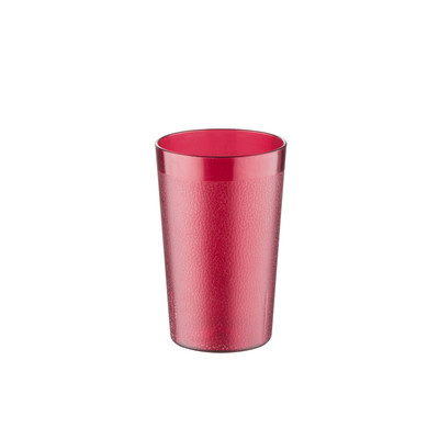 CAC China BVPT-10RD 10 Oz. Red SAN Plastic Tumbler (6 Dozen Per Case)