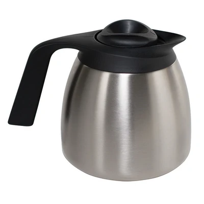 Bunn 51746.0001 64 Oz. Black Stainless Steel Thermal Decanter