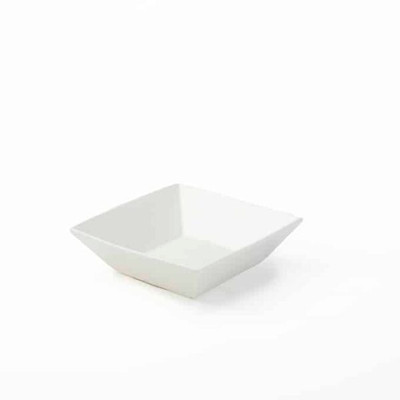 American Metalcraft SQB88 48 Oz. Porcelain White Square Prestige Bowl