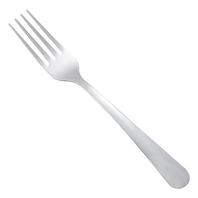 Winco 0002-05 7" Stainless Steel Dinner Fork (Contains 1 Dozen)