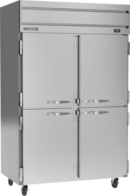 Beverage Air HR2HC-1HS 52" W Two-Section Solid Door Reach-In Horizon Series Refrigerator