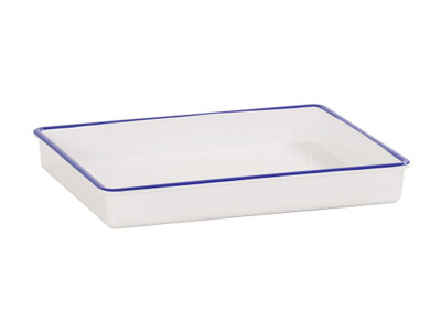 Cal-Mil 3465-15
 Melamine
 White
 Rectangular
 Serving Tray