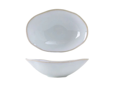 Tuxton GAA-402 11-1/2 Oz. Ceramic Agave Oblong Capistrano Bowl (1 Dozen)