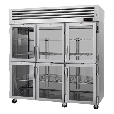 Turbo Air PRO-77-6H-G 77.75" Three-Section PRO Series Heated Cabinet