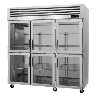Turbo Air PRO-77-6H-G 77.75&quot; Three-Section PRO Series Heated Cabinet