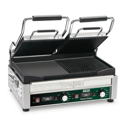 Waring WDG300T Electric Double Surface Panini Grill - 240 Volts