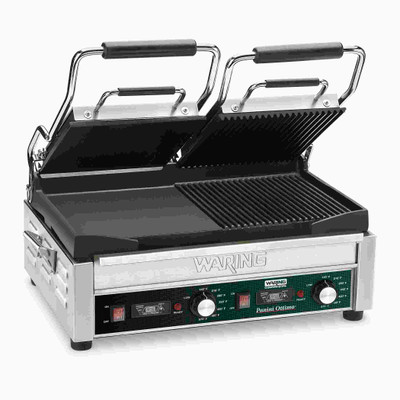 Waring WDG300T Electric Double Surface Panini Grill - 240 Volts