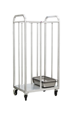 New Age 98195 Steam Table Pan Dolly two bay 64" High