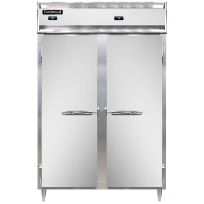 Continental Refrigerator D2RFNSA 52" W Two-Section Solid Door Reach-In Designer Line Refrigerator/Freezer