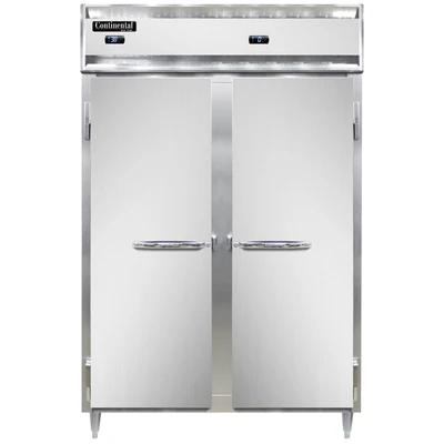 Continental Refrigerator D2RFNSA 52" W Two-Section Solid Door Reach-In Designer Line Refrigerator/Freezer