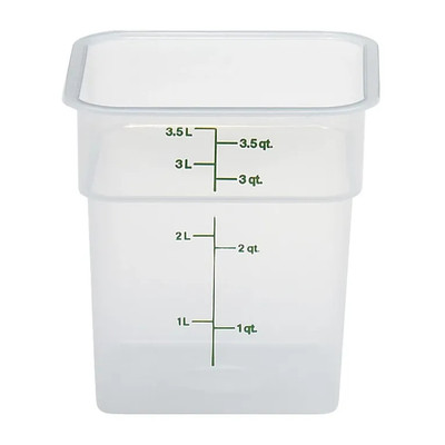 Cambro 4SFSPP190 4 qt Translucent Square CamSquare Food Container