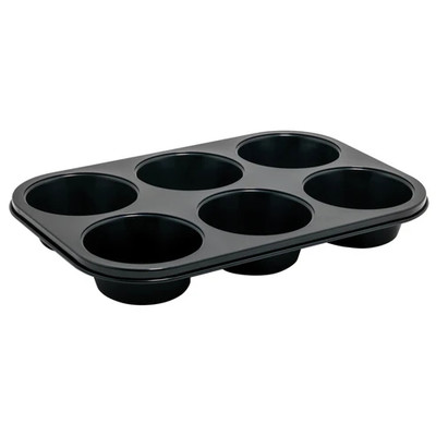 Winco AMF-6NS 13" Carbon Steel Muffin Pan