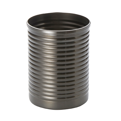 American Metalcraft SCBM 2.75&quot; 12 Oz. Stainless Steel Black Fry Can