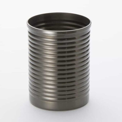 American Metalcraft SCBM 2.75" 12 Oz. Stainless Steel Black Fry Can