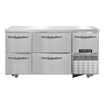 Continental Refrigerator FA60N-U-D 60.19"W Undercounter Freezer Base