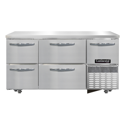 Continental Refrigerator FA60N-U-D 60.19"W Undercounter Freezer Base