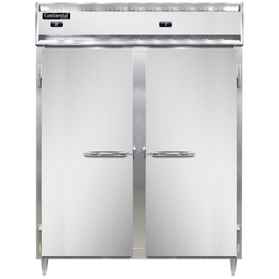 Continental Refrigerator D2RFENSA 57" W Two-Section Solid Door Reach-In Designer Line Refrigerator/Freezer