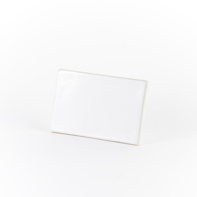 American Metalcraft CMP553 5.5" W White Ceramic Menu and Card Sign