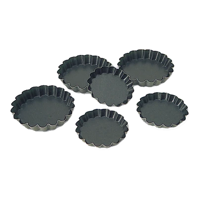 Matfer Bourgeat 332651 2.33" x 0.38" Round Steel Exopan Tartlet Mold - 1 Pack (25 Per Pack)