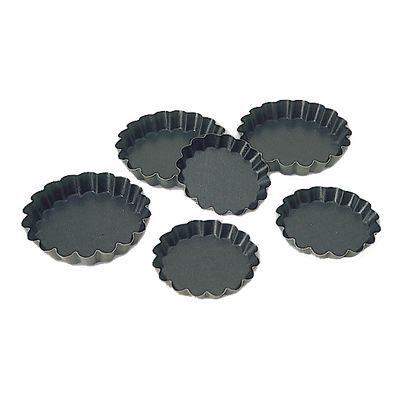 Matfer Bourgeat 332651 2.33" x 0.38" Round Steel Exopan Tartlet Mold - 1 Pack (25 Per Pack)