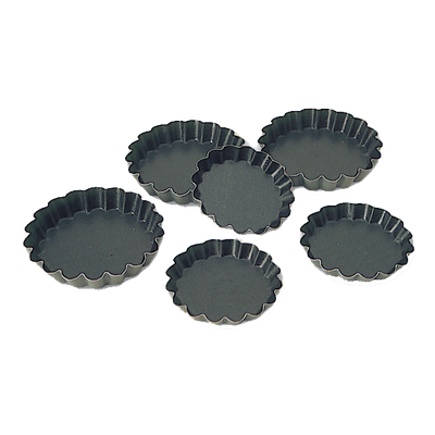 Matfer Bourgeat 332651 2.33" x 0.38" Round Steel Exopan Tartlet Mold - 1 Pack (25 Per Pack)