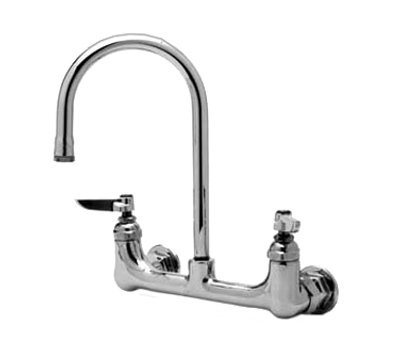 T&S Brass B-0330-LNM Mixing Faucet Body less nozzle wall mount 8" adjustable centers