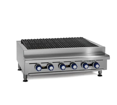 Imperial IRB-60 60" Gas Countertop Charbroiler - 150,000 BTU