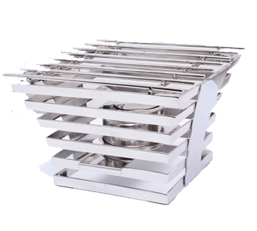 Eastern Tabletop 1710 10"W x 10"D x 6-1/2"H Stainless Steel Escalate Riser